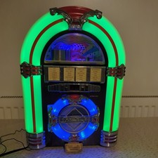 Steepletone  Mini LED jukebox classic collectors edition. READ DESCRIPTION