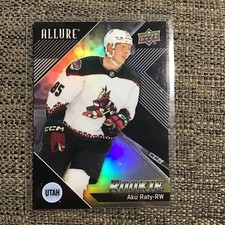 2024-25 UD Allure Black Rainbow Rookie Aku Raty