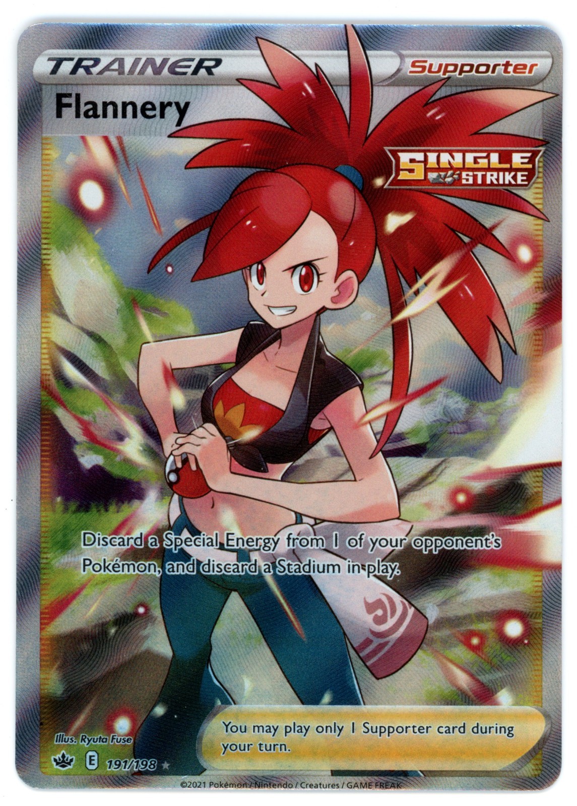 Pokémon TCG Flannery 191/198 - Chilling Reign - Near Mint/Mint