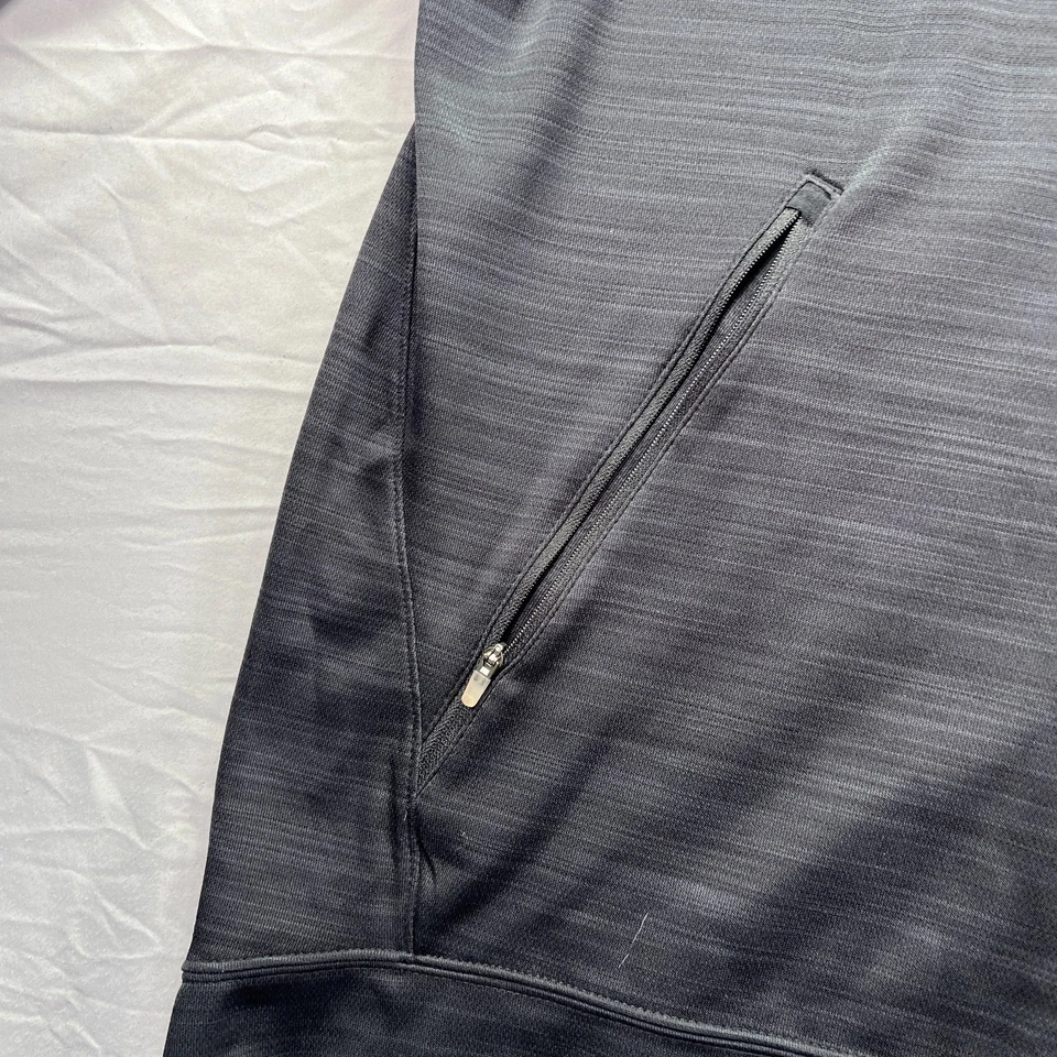 West Virginia Mountaineers Full Zip Sweatshirt Men 2XL Black Nike Dri Fit Jacket - Image 4 of 4