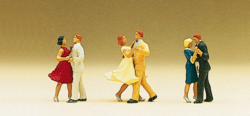 Preiser 10120 Dancing Couples (PK3 Couples) HO Gauge