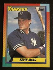 1990 Topps Traded Kevin Maas Baseball Rookie Card (RC) #63T Yankees OF VG O/C. rookie card picture