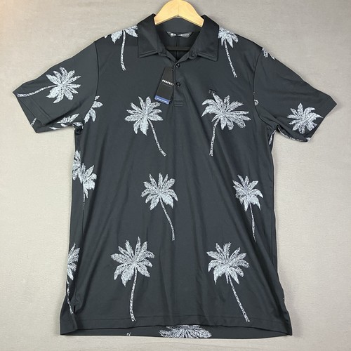 Travis Mathew Men’s Size L Golf Polo Shirt Palm Trees Short Sleeve NWT!