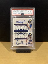 2021 National Treasures Prime Pairings Cooper Kupp Matt Stafford Auto /49 Rams🔥