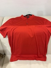 Hugo Boss Polo Shirt Mens XL Red Slim Fit Stretch Short Sleeve Classic Casual
