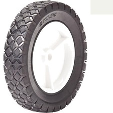 8 x 175 Plastic Wheel with Diamond Tread for Lawn Mowers   Lightweight  Durable