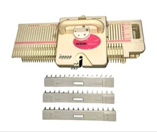 Silver Reed LK100N-P Ami-Mumemo Pink Folding Knitting Machine 9mm w/ Manual, Par