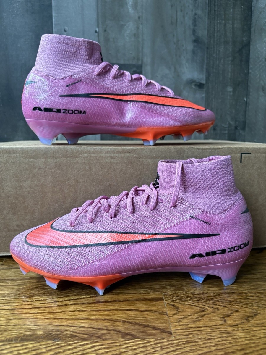 Nike Zoom Superfly 10 Elite FG Magic Flamingo Black Cleats Size