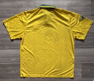 BRAZIL NATIONAL 1991 1992 1993 HOME FOOTBALL JERSEY SOCCER SHIRT