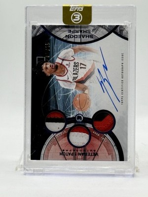 2026 Topps 3 Triple Relic SHAEDON SHARPE (ON-CARD AUTO - #'d / 15) Encased