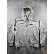 Nike Sportswear Essential Fleece Hoodie Womens S Beige Athleisure BV4124 072