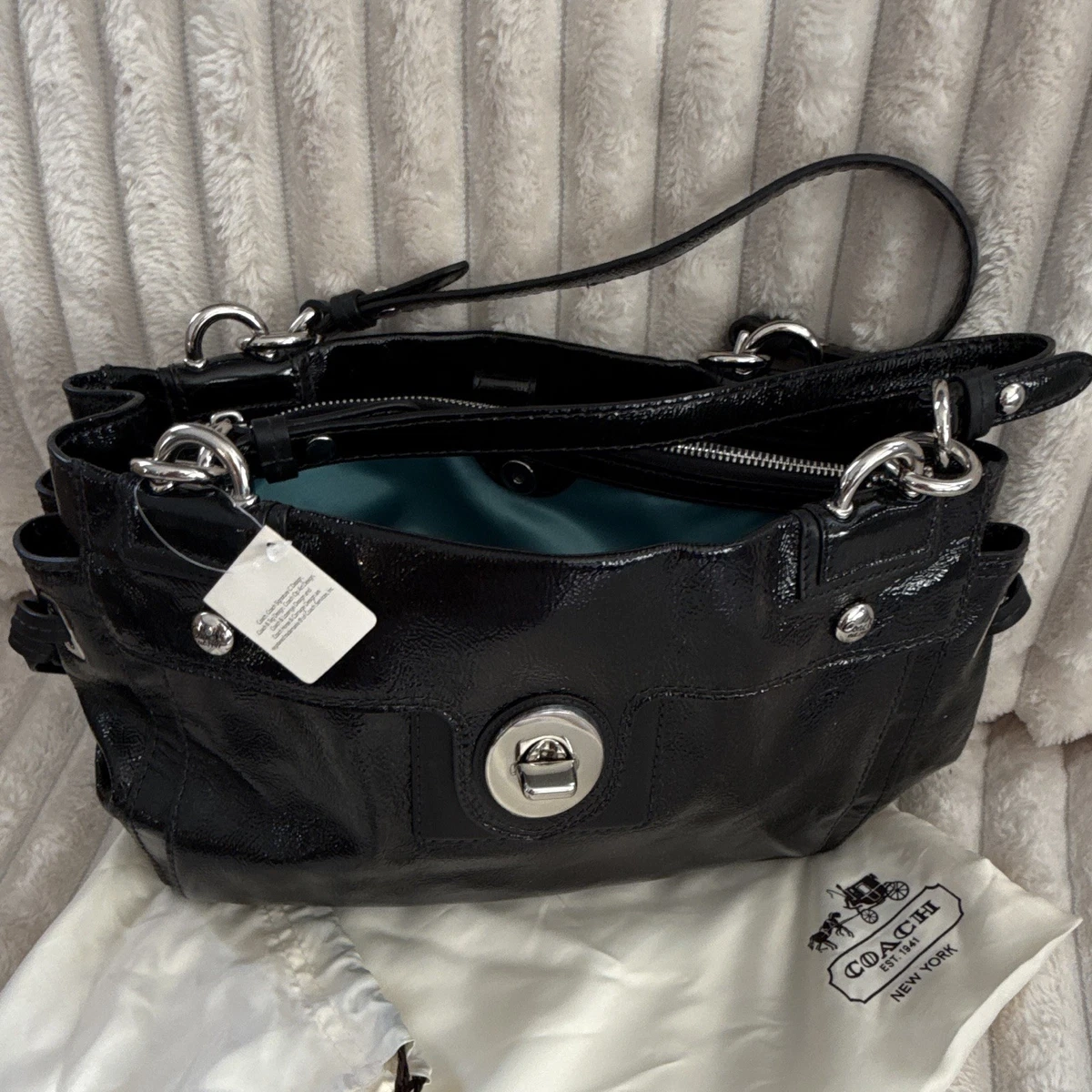 Coach Turn Lock Patent Bags & Handbags for Women for sale | eBay