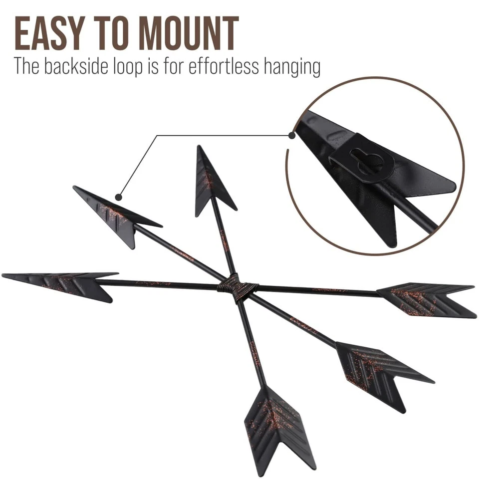 Iron Arrow Hanging Wall Art Decor - Native American, Cherokee, Navajo, Indian... - Image 4 of 4