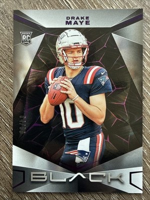 2024 Panini Black - Rookies Drake Maye #128 Royal /99 (RC) New England Patriots