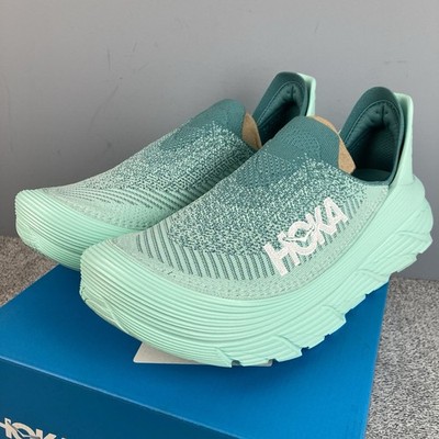 Hoka One U Restore TC Running Shoes Slip On Ocean Mist Men Sz 13