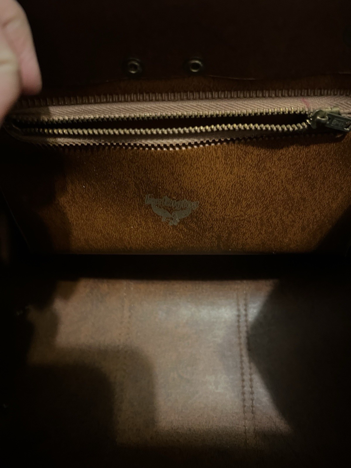 Burlington Patchwork Suede Leather Frame Handbag … - image 13