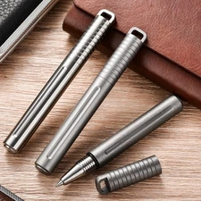 Titanium Alloy EDC Mini Tactical Pen Keychain Writing Tool Outdoor Portable