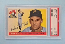 1955 Topps Dick Hall #126 Card PSA 8 NM-MT