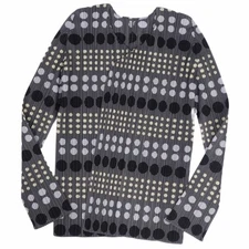 PLEATS PLEASE ISSEY MIYAKE CARDIGAN LONG SLEEVE POLKA DOT PLEATED Used MOLO-0
