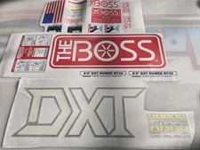 RT3 POWER V BLADE BOSS DXT Snow Plow Decal Replacement Kit Blade 
