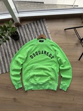 Dsquared2 Big Logo Green Y2K Sweatshirt Size XS - S Men