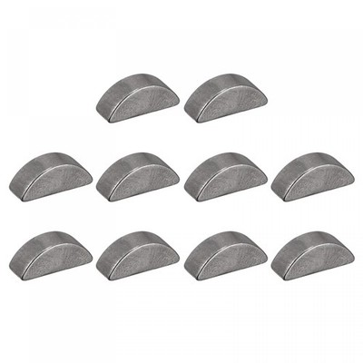 uxcell Woodruff Keys 10pcs Steel 3mm Width x 3.7mm Height x 10mm Diameter Sem...