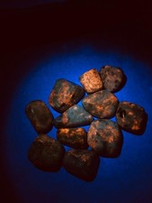 Natural Hackmanite Tumbled Pieces Fluorescent UV Glow Crafting Gemstones