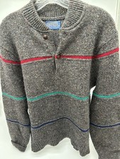 Vintage Pendleton Virgin Wool Pullover Sweater Grandpa Slouchy M Made In USA