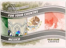 Julio Cesar Chavez 2011 ITG Ringside Silver Trunks Card #FYC-15 (White&Silver)