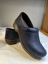 Dansko XP Women’s EU 41 US 10.5 Prosssional Oiled Clogs Navy Blue Leather