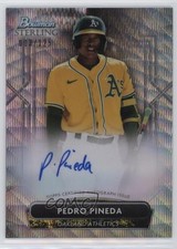 2022 Bowman Sterling Prospect Wave Refractor 3/125 Pedro Pineda #PA-PP Auto 13fz