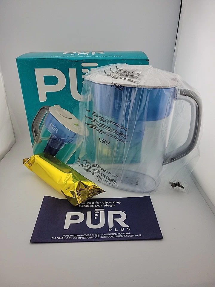 PUR Plus 7 Cup Pitcher Water Filtration System - Color Classic Blue  - Image 2 of 4