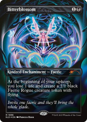 Bitterblossom 英語　拡張　foil Bitterblossom (Foil Etched) - Double Masters 2022 - Magic: The