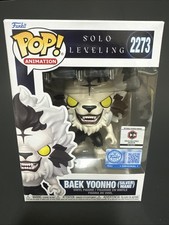 Funko Pop Solo Leveling Baek Yoonho Silver Mane #2273 Chalice Collectibles Excl…