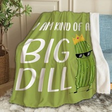 Pickles Blanket for Couch Lightweight Plush Fuzzy Cozy Soft Blankets Quilt De...