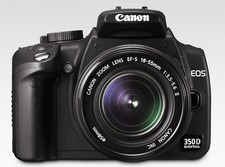 Canon EOS 350D Digital  3 lenses and accessories