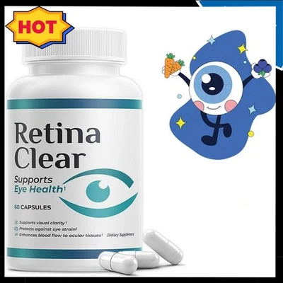 RETINA CLEAR Vision Support Prevents Eye Fatigue and Improves Visual Focus 60 Capsules 2026