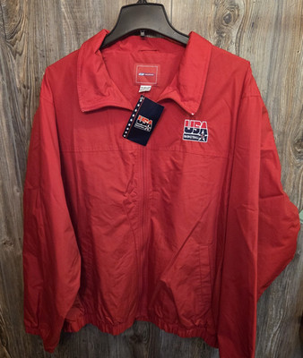 Vintage Deadstock Reebok Team USA Basketball Windbreaker Jacket Sz 2XL Olympics