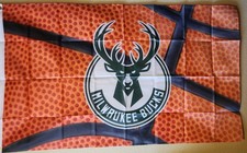 Milwaukee Bucks NBA Basketball Flag 3x5 Ft W/ Grommets