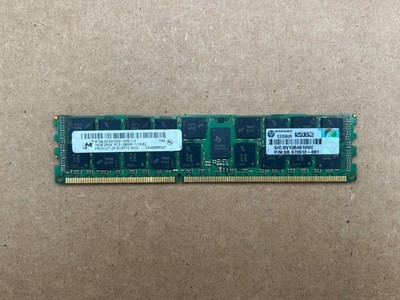 Micron 16GB PC3-12800R MT36JSF2G72PZ-1G6E1LG DDR3 1600 ECC Reg Server Memory