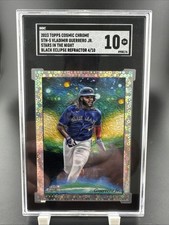 2023 Topps Cosmic Chrome STN-5 Vladimir Guerrero Jr Black Eclipse Refractor 4/10