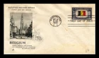 DR JIM STAMPS US COVER BELGIUM OVERRUN COUNTRIES FDC ARTCRAFT STAINED FRONT