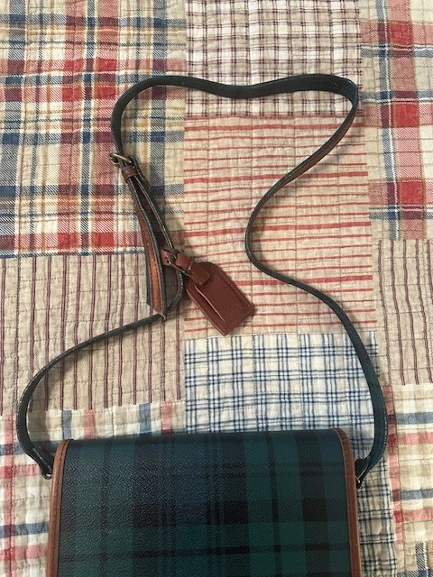 Polo Ralph Lauren 绿色棕色小号单肩包 二手 — 第 3/4 张图片