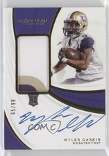 2019 Panini Immaculate Collegiate Rookie 65/99 Myles Gaskin #131 Patch Auto ht1