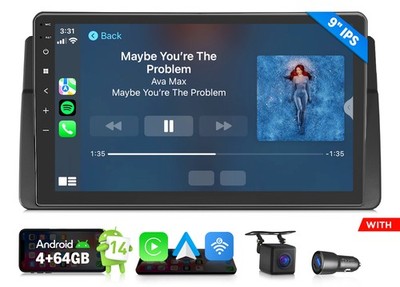 Eonon Für BMW E46 E46X7A Android 14 9''IPS Touchscreen Autoradio GPS Navi CarPlay