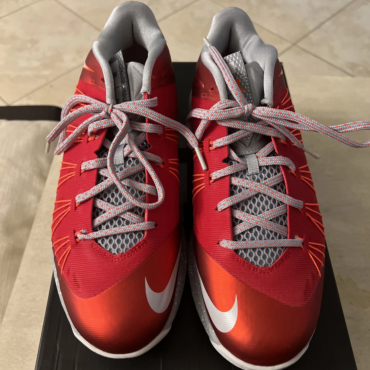 AIR MAX LEBRON X LOW RED & GRAY US size 11 Nike Air Max LeBron 10 Low LeBroncurial for Sale  main image 3