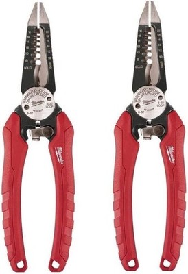 Milwaukee 48-22-3079 6-In-One Combination Wire Stripping and Reaming Pliers...