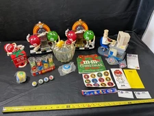 M&M dispensers figures toys lot w/ Dilbert dispenser yo-yo candy dish and more
