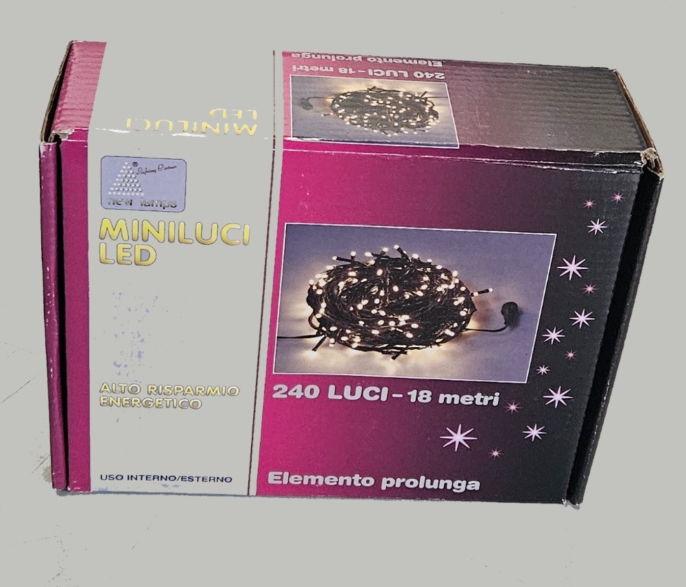 MINILUCI LED 240 Giochi di Luce 18mt - Magia del Natale in Casa