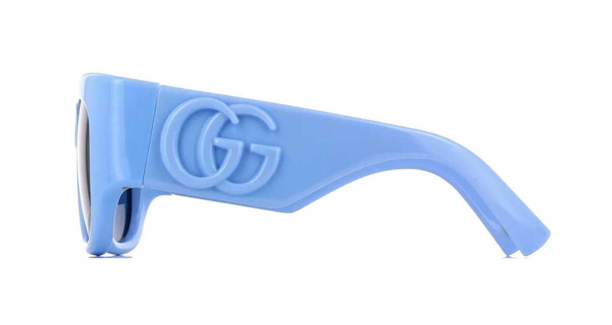 Gucci Women Sunglasses Light Blue Dark Blue Square GG1545S 